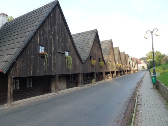 Weaver houses in Chełmsko Śląskie