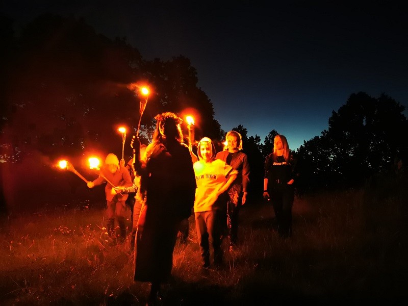 Slavic Bajduły - a magical walk with torches