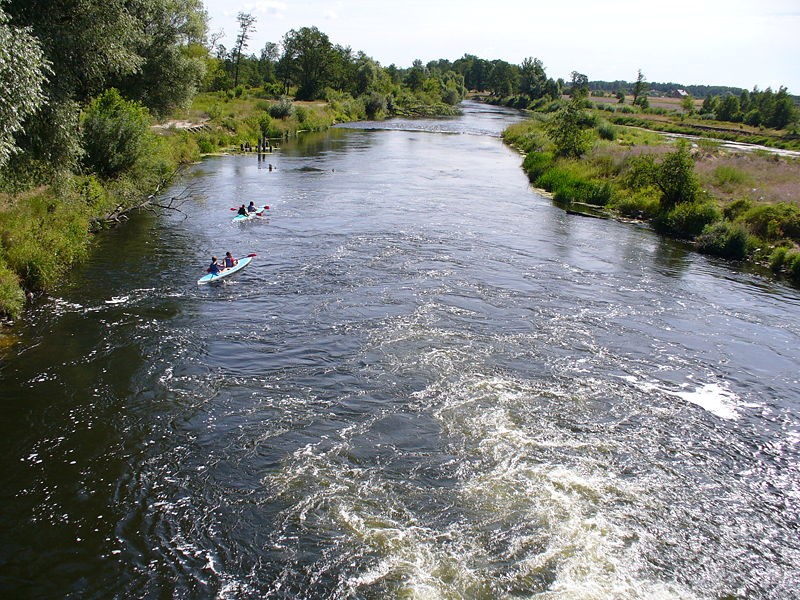 Canoeing on the Pilica River